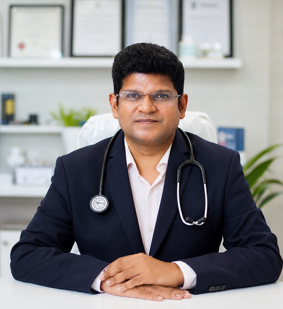 Dr. Prashant More at his clinic